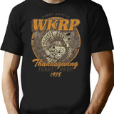 Wkrp Turkey Drop 1978 T-Shirt - Retro Graphic Tee for Men & Women - Black