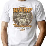 Wkrp Turkey Drop 1978 T-Shirt - Retro Graphic Tee for Men & Women - White