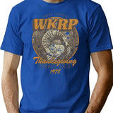 Wkrp Turkey Drop 1978 T-Shirt - Retro Graphic Tee for Men & Women - Blue