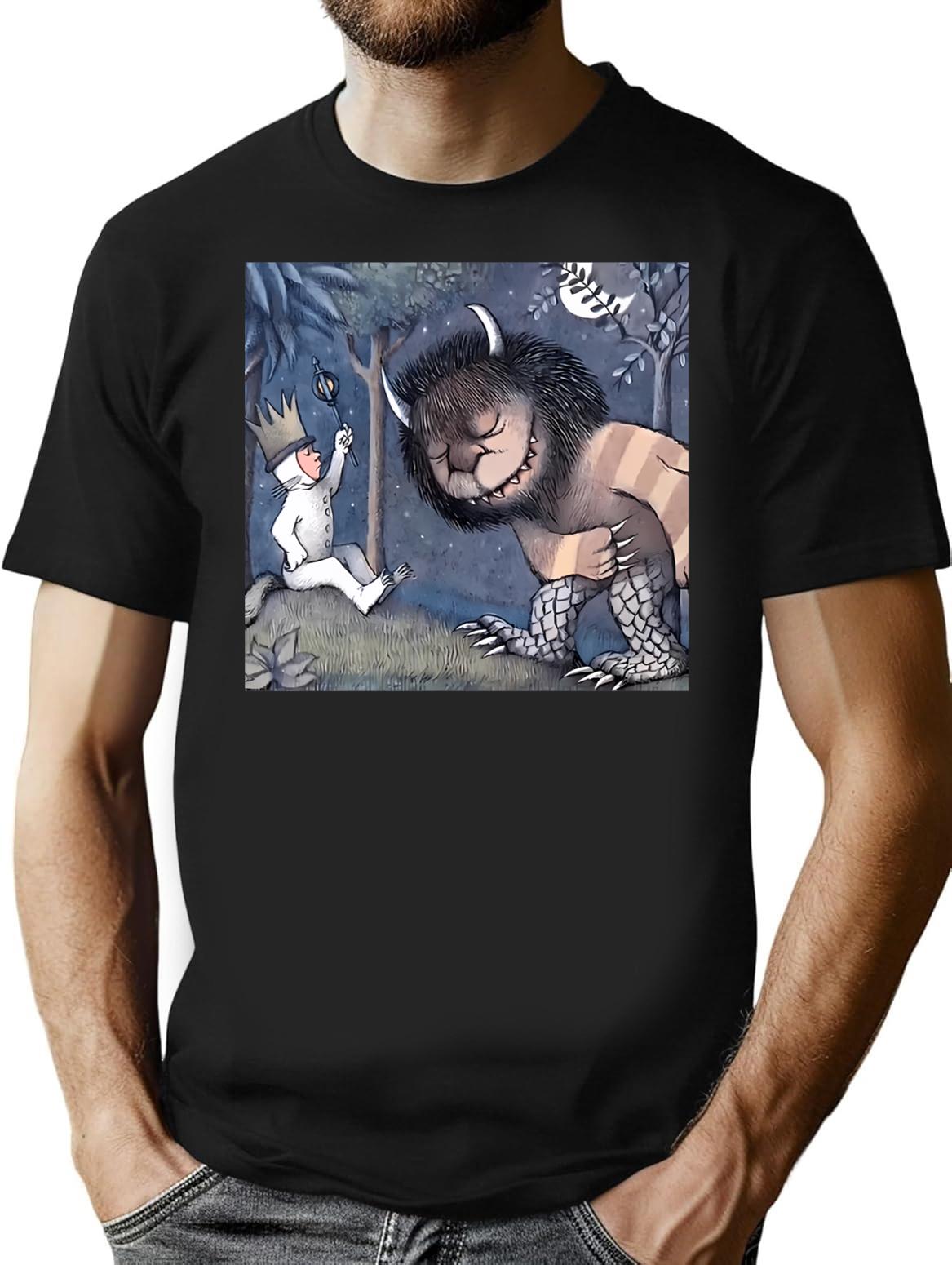 Wolf Trainer T-Shirt - Retro Graphic Tee for Men & Women - Black