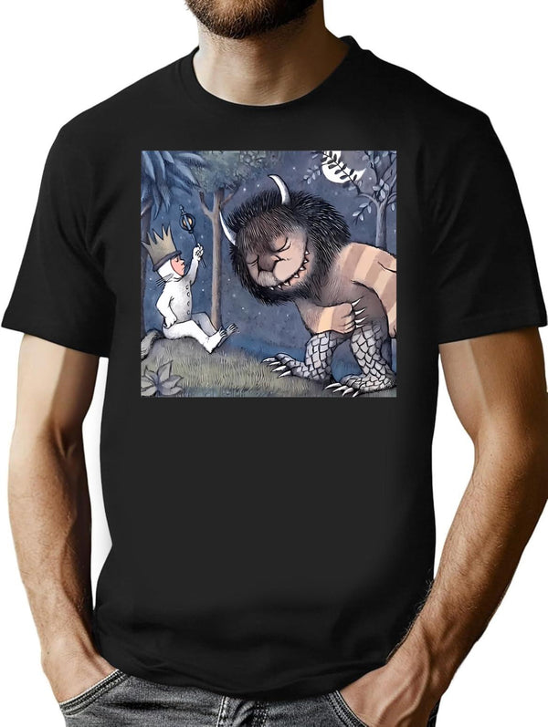 Wolf Trainer T-Shirt - Retro Graphic Tee for Men & Women - Black