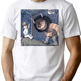 Wolf Trainer T-Shirt - Retro Graphic Tee for Men & Women - White