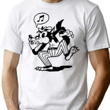 Wolf Whistle T-Shirt - Retro Graphic Tee for Men & Women - White