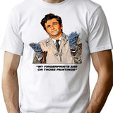 Women Men Columbo Suitable For Framing Retro Vintage T-Shirt - White