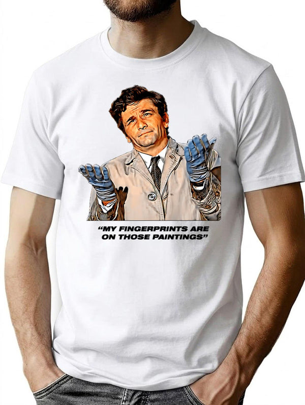 Women Men Columbo Suitable For Framing Retro Vintage T-Shirt - White