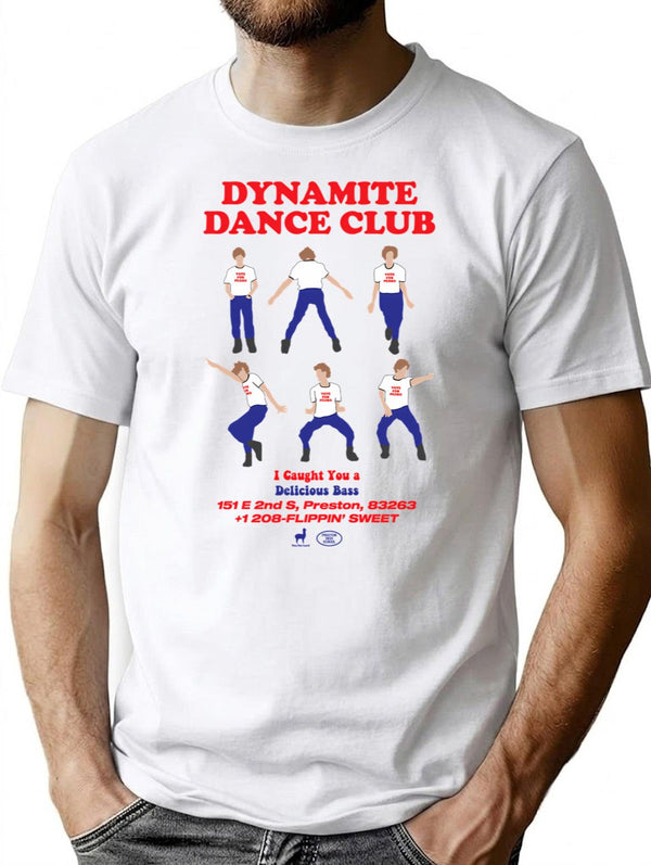 Women Men Napoleon Beautiful Model Dynamite Dance Club Retro Vintage T-Shirt - White