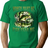 Women Want Me Fish Fear Me Vintage T-shirt Retro Bass Fisher Shirt Meme T Shirt Weird T Shirt Fisher Tee Bass Lovers Fisher Gifts - Green