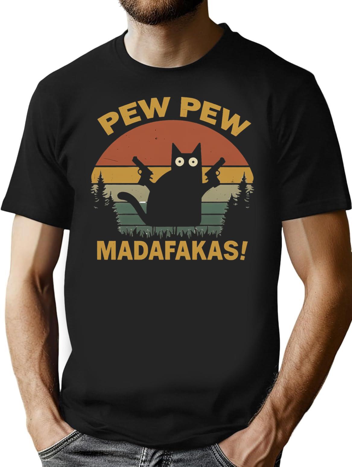 Women's T-shirt - Retro Graphic Tee for Men & Women - Black