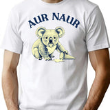 Womens Funny Australia Day Koala Tee Vintage Aussie Graphic Gift For Her Aur Naur Australia - White