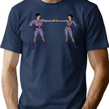 Wonder Twins T-Shirt - Retro Graphic Tee for Men & Women - Navy