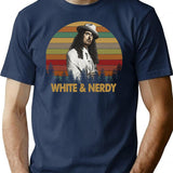 Wonderful Memory Rock Al White And Nerdy Vintage Cute Gift T-Shirt - Navy