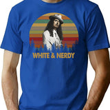 Wonderful Memory Rock Al White And Nerdy Vintage Cute Gift T-Shirt - Blue