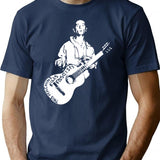 Woody Guthrie This Machine Kills Fascists T-Shirt - Navy