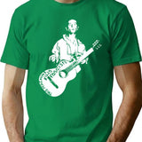 Woody Guthrie This Machine Kills Fascists T-Shirt - Green