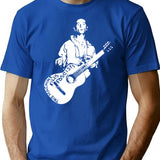 Woody Guthrie This Machine Kills Fascists T-Shirt - Blue