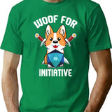 Woof For Initiative Funny Corgi Dog D20 Rpg Gamer Gift T-Shirt - Green