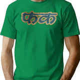 Word Fuck In Nepali Letter T-Shirt - Retro Graphic Tee for Men & Women - Green