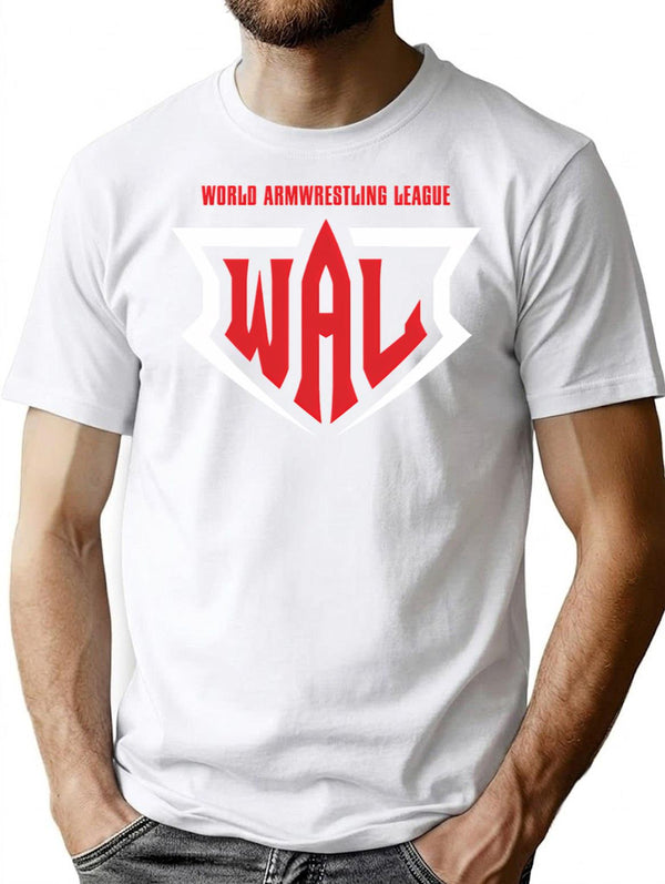 World Arm Wrestling T-Shirt - Retro Graphic Tee for Men & Women - White