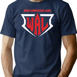 World Arm Wrestling T-Shirt - Retro Graphic Tee for Men & Women - Navy