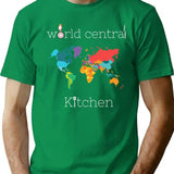 World Central Kitchen Active T-Shirt - Retro Graphic Tee for Men & Women - Green