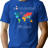 World Central Kitchen Active T-Shirt - Retro Graphic Tee for Men & Women - Blue