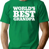 World's Best Grandpa T-Shirt - Retro Graphic Tee for Men & Women - Green
