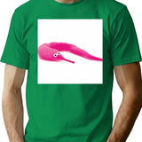 Worm On A String T-Shirt - Retro Graphic Tee for Men & Women - Green