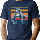 Wrestling Murder Yoga Vintage Funny Gift For Wrestler T-Shirt - Navy