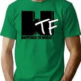 Wtf Happened To Music Solid T-Shirt - Retro Graphic Tee for Men & Women - Green