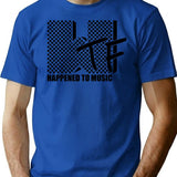 Wtf Happened To Music (1) T-Shirt - Retro Graphic Tee for Men & Women - Blue