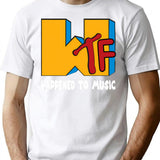 Wtf Happened To Music T-Shirt - Retro Graphic Tee for Men & Women - White