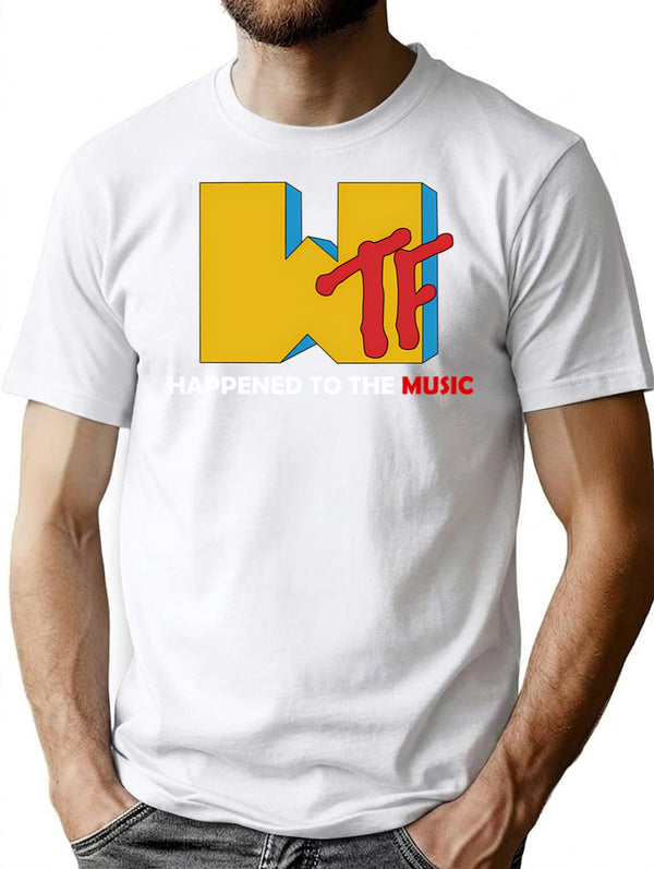 Wtf Happened To The Music (1) T-Shirt - White