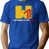 Wtf Happened To The Music (1) T-Shirt - Blue