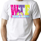 Wtf-welcome To Florida T-Shirt - Retro Graphic Tee for Men & Women - White