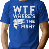 Wtf Where's The Fish Fisherman Gift T-Shirt - Blue