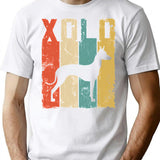 Xolo Xoloitzcuintle Mexican Hairless Dog Vintage Retro Style T-Shirt - White