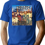 Xscape- Always Been Kickin It T-Shirt - Retro Graphic Tee for Men & Women - Blue
