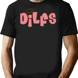 Y2k Dilfs T-Shirt - Retro Graphic Tee for Men & Women - Black