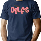 Y2k Dilfs T-Shirt - Retro Graphic Tee for Men & Women - Navy