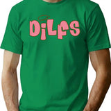 Y2k Dilfs T-Shirt - Retro Graphic Tee for Men & Women - Green