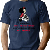 Ya Lo Pens Bien... Funny Mafalda T-Shirt - Navy