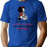 Ya Lo Pens Bien... Funny Mafalda T-Shirt - Blue