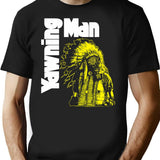 Yawning Man T-Shirt - Retro Graphic Tee for Men & Women - Black