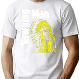 Yawning Man T-Shirt - Retro Graphic Tee for Men & Women - White