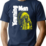 Yawning Man T-Shirt - Retro Graphic Tee for Men & Women - Navy