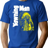 Yawning Man T-Shirt - Retro Graphic Tee for Men & Women - Blue