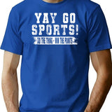 Yay Go Sports Vintage Funny Sports T-Shirt - Blue