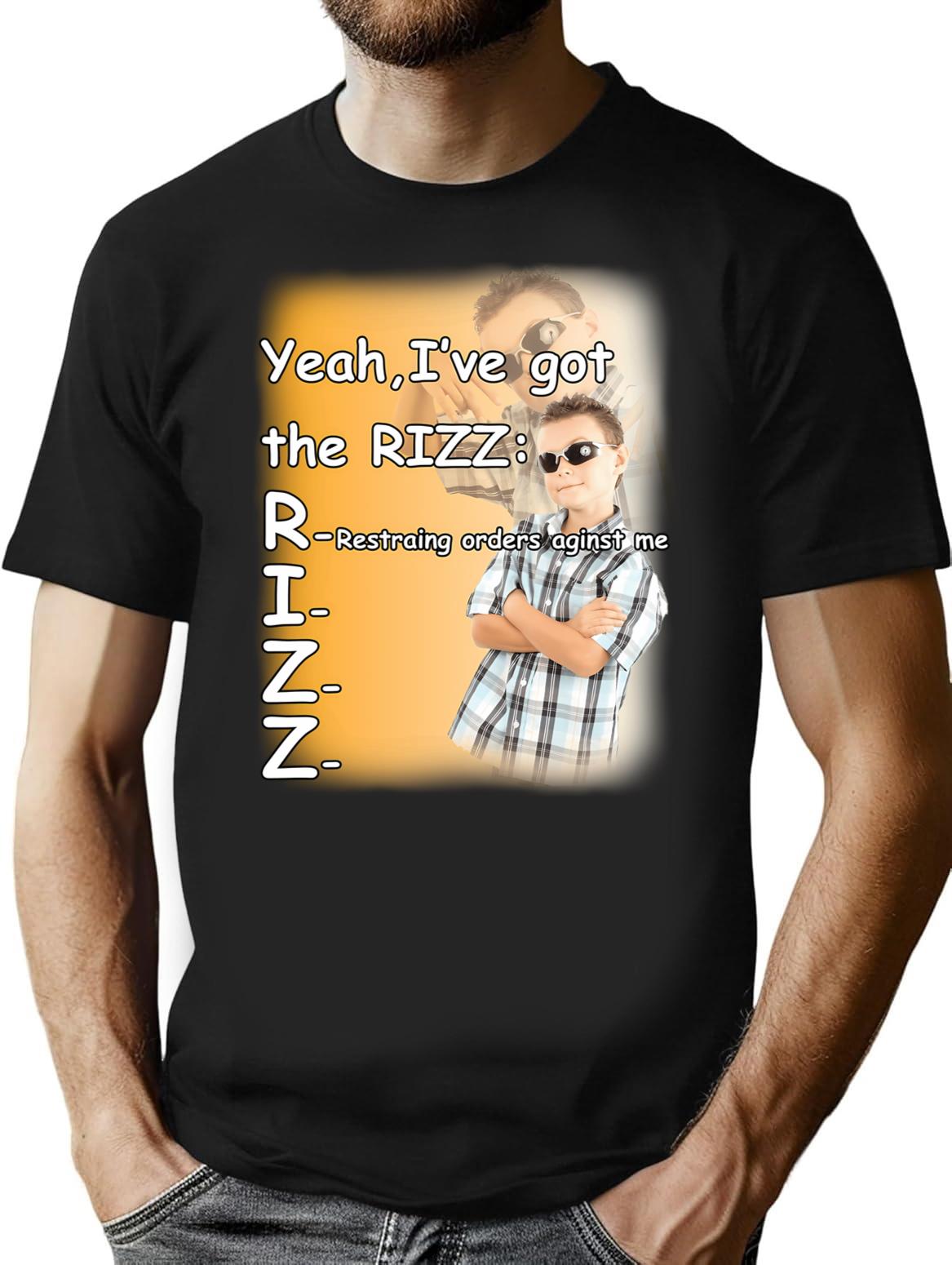 Yeah I Got The Rizz Shirt T-Shirt - Black