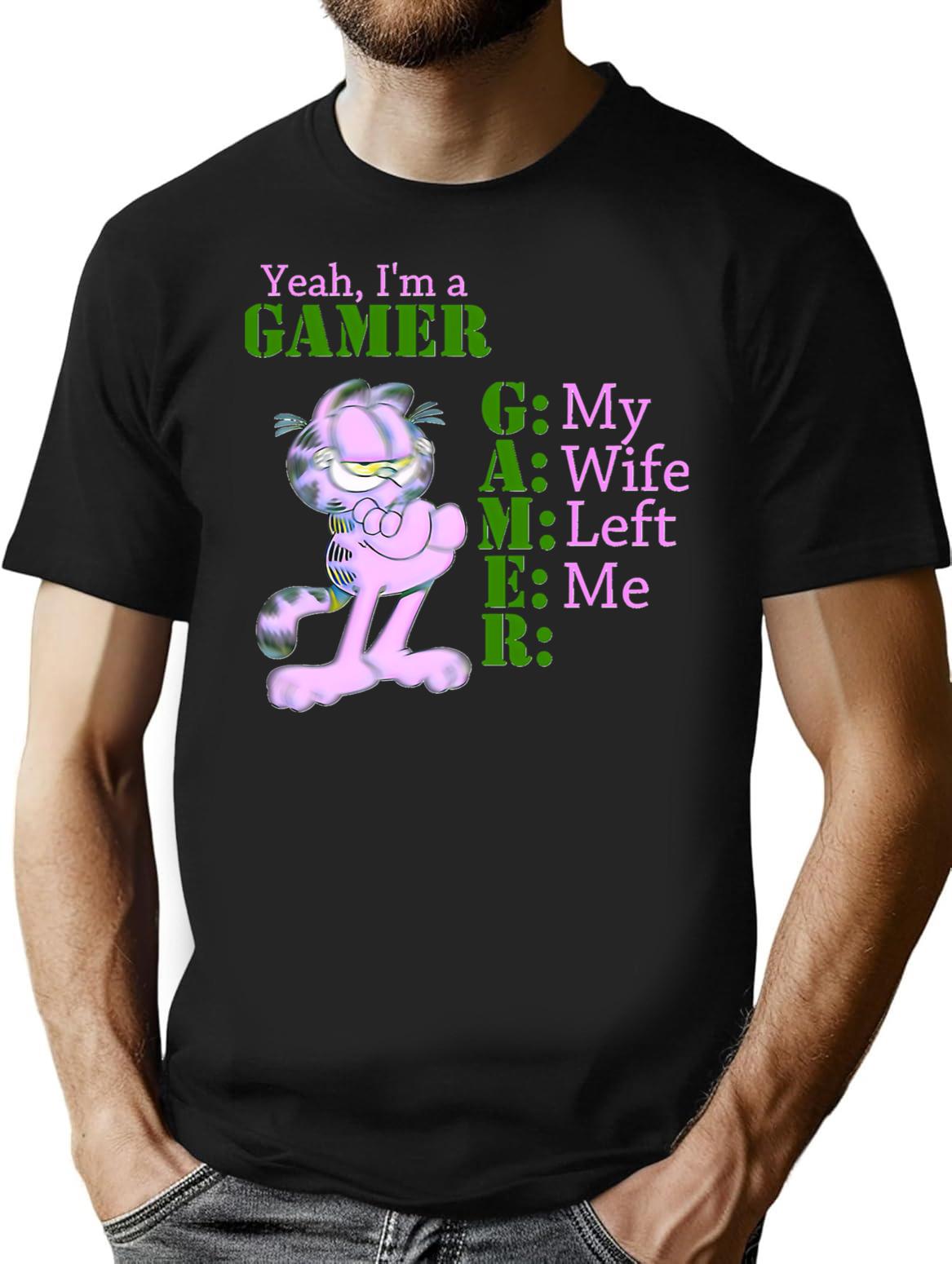 Yeah I'm A Gamer Essential T-Shirt - Retro Graphic Tee for Men & Women - Black