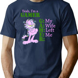 Yeah I'm A Gamer Essential T-Shirt - Retro Graphic Tee for Men & Women - Navy